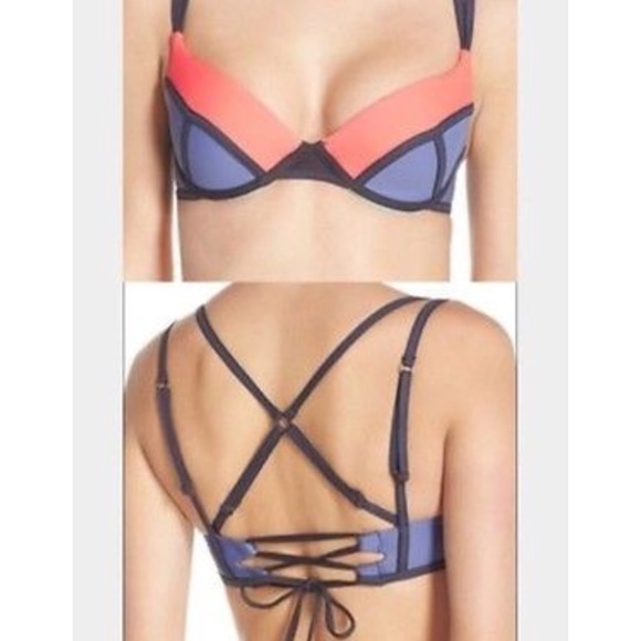 Maaji Rubik style corset tie back bikini top - Picture 3 of 5